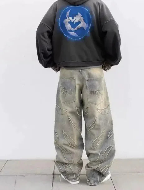 Lychee Aura - Distressed Jeans