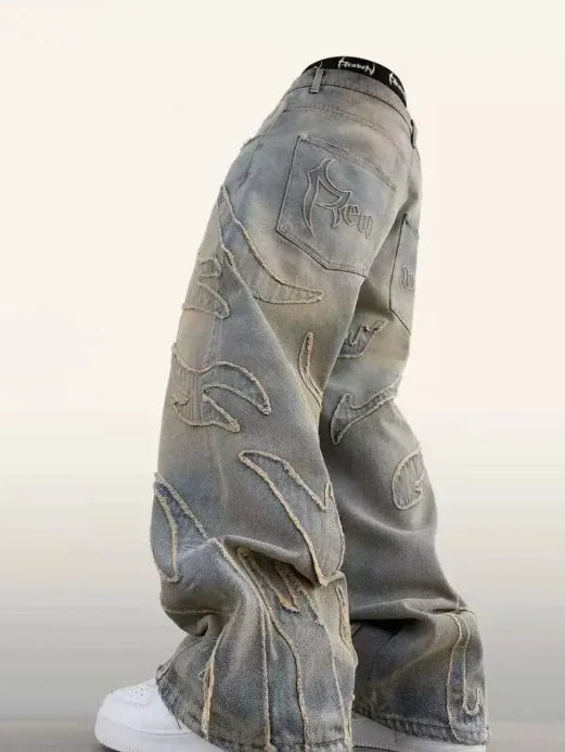 Lychee Aura - Distressed Jeans